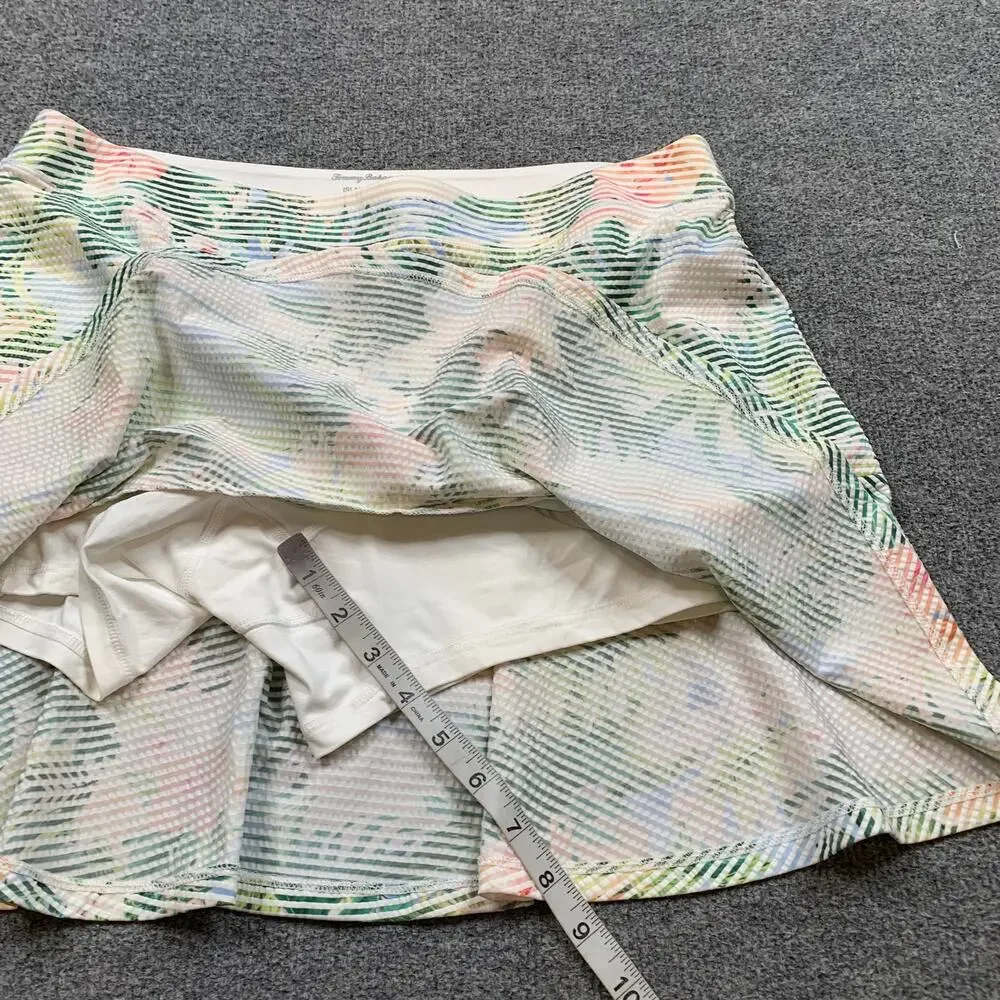 Tommy Bahama Skort Women Medium IslandZone Abby CostaWave Ocean Vida Seersucker